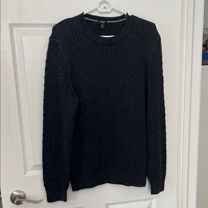 Joop! Jeans Navy Blue Textured Men's Sweater